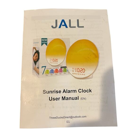 JALL Smart Wake Up Alarm Clock, Sunrise Simulation, Sleep Aid, Dual Alarms - Picture 9 of 9